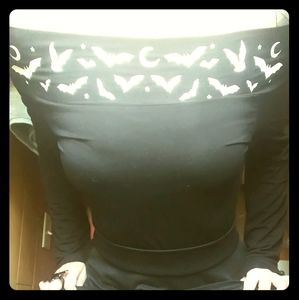 Too Fast Bats and Moons Off the Shoulder Top